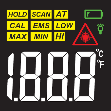 THERMOMÈTRE SANS CONTACT PYROMÈTRE -50C+600C