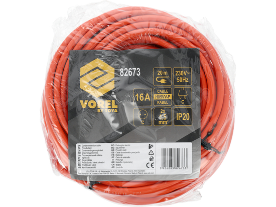 CÂBLE RALLONGE ORANGE 20M