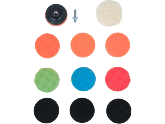 POLISHING PAD KIT 80MM, M10 12PCS