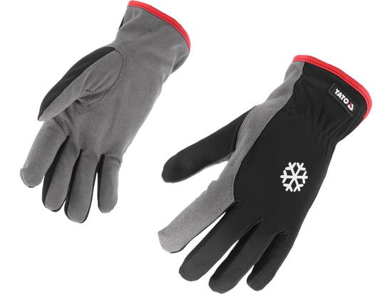 GUANTES DE TRABAJO, CÁLIDOS, DE CUERO SINTÉTICO, TALLA 7