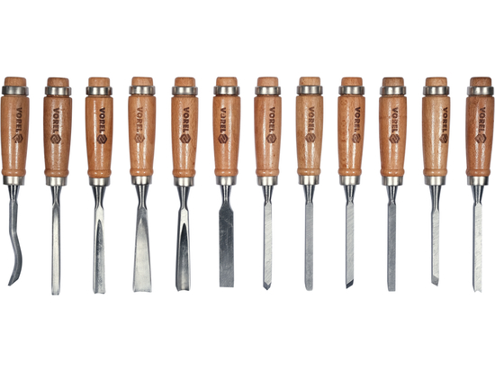 SET SCALPELLI PER LEGNO. 12 PZ.