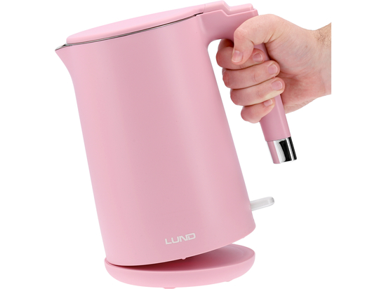 CHALEIRA ELÉTRICA 1,5L ROSA, COOL TOUCH
