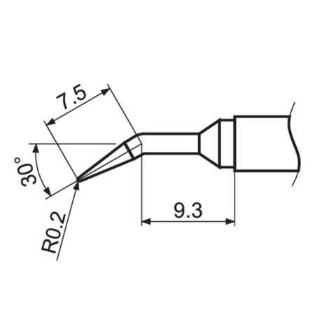 T12 SOLDERING IRON TIP TYPE: JL02