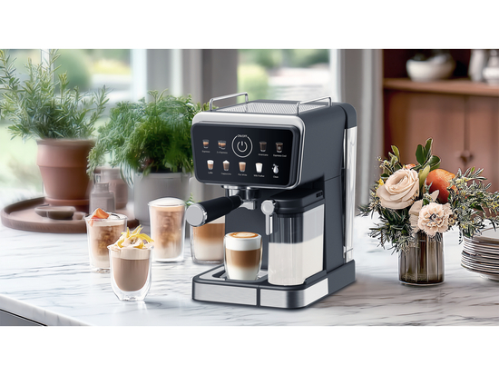 CAFETERA ESPRESSO CON ESPUMADOR 1350W