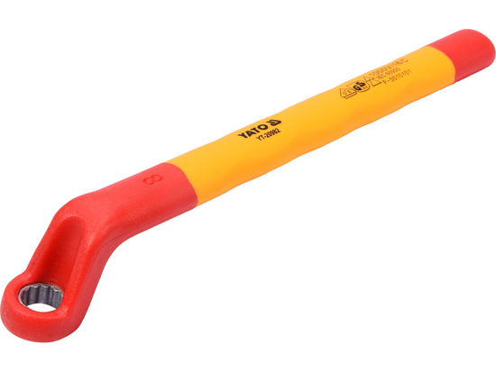 OHÝBANÝ KLÍČ KROUŽKOVÝ, IZOLOVANÝ, 8MM VDE