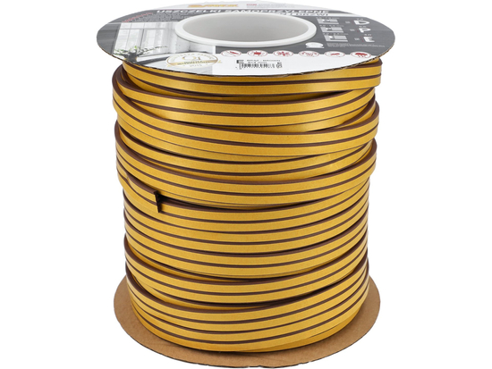 JOINT POUR FENÊTRES ET PORTES, EPDM, TYPE E, BRUN, 150M