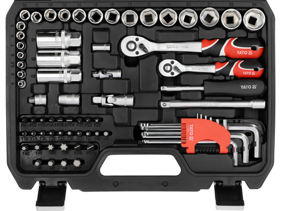 KIT DE FERRAMENTAS 1/4"; 3/8" 92 PEÇAS