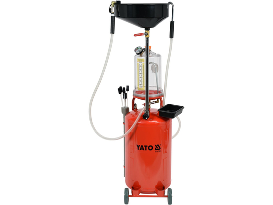 RÉSERVOIR D'ASPIRATION PNEUMATIQUE DE 70L AVEC UN RÉSERVOIR DE CONTRÔLE ET UN JEU DE 6 SONDES D'ASPIRATION.