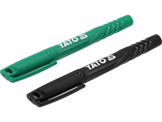 LOT DE 2 MARQUEURS TECHNIQUES / NOIR-VERT