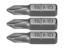 "БІТИ 1/4"" Х 25 ММ PH1 3 ШТ."