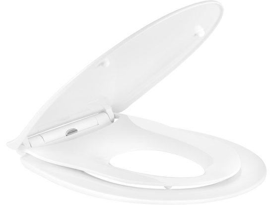 ASSENTO SANITÁRIO SLIM UNIVERSAL 2 EM 1 EM DUROPLAST, FECHAMENTO LENTO COM REMOÇÃO DE UM BOTÃO