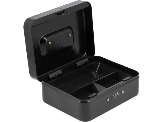 PINIGŲ KASETĖ 200X160X90 JUODAS KOMBINUOTAS UŽRAKTAS