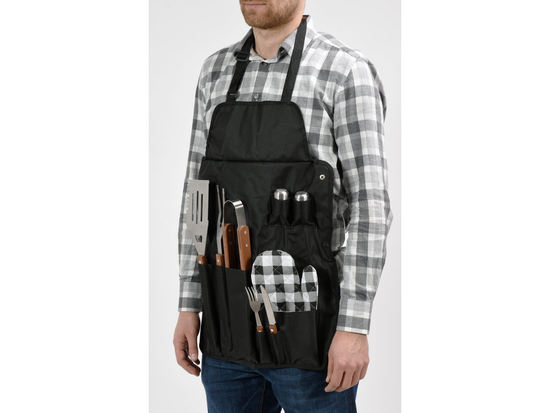 TABLIER DE GRILLAGE AVEC ACCESSOIRES - 8 PCS