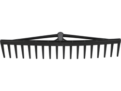 PLASTIC RAKE WITH 18 TEETH