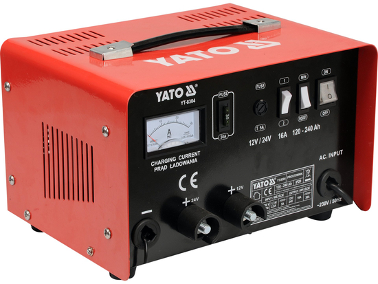 RETIFICADOR 12/24V 16A 240 AH COM SUPORTE DE CARGA 20A
