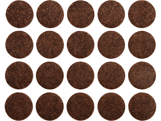 ALMOFADAS DE FELTRO 20 MM CASTANHO