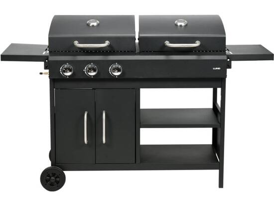 GRILL 2IN1, GÁZ+SZÉN SZÉN 8,4KW