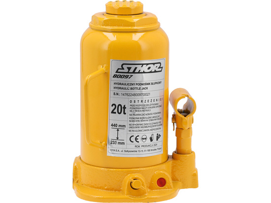 HYDRAULIC BOTTLE JACK 20T