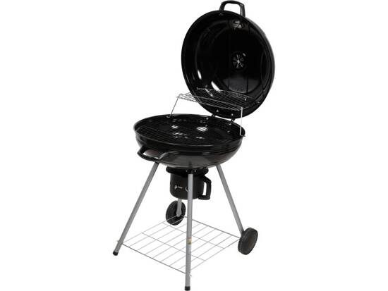 KEREK SZÉN KERTI GRILL FEDŐVEL, ÁTMÉRŐ 54 CM