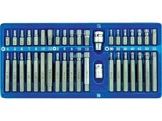 SPECIÁLIS HEX, TORX, SPLINE KULCS, 40 DB-OS SZETT FÉM KAZETTÁBAN