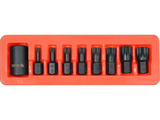 SPLINE 1/2' IMPACT L-KEY SET