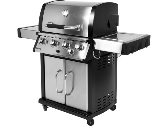 YOKATE 4+1 GÁZGRILL, ROZSDAMENTES ACÉL, 17,5KW