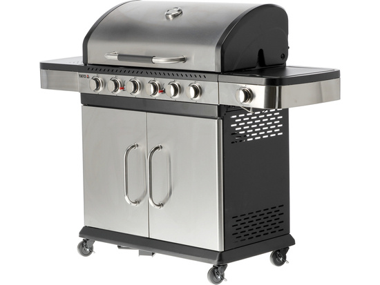 ZUSHI 6+1 GÁZGRILL ROZSDAMENTES ACÉL 20,2 KW