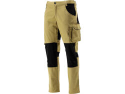 PANTALONE DA LAVORO ELASTICIZZATO IN 4 VIE SERVAL TAGLIA KHAKI. L