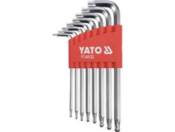 SET CHIAVI TORX CON SFERA LUNGHE 8 PEZZI. T9-T40