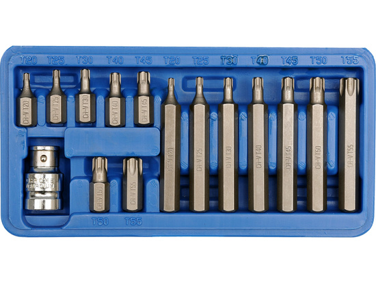 CHIAVI TORX SPECIALI T20-T55, 15 PZ.