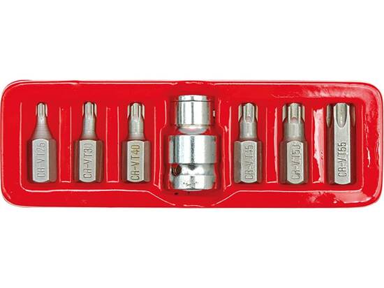 CHIAVI TORX SPECIALI T25-T55, 7 PZ.