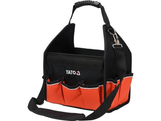 CONTENITORE ATTREZZI APERTO 12'' CON MANIGLIA A NASTRO, 16 TASCHE