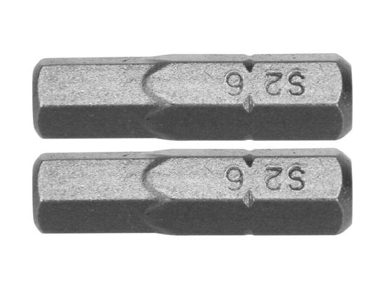 INSERTI 1/4''X25 MM ESAGONALI H6 2 PZ