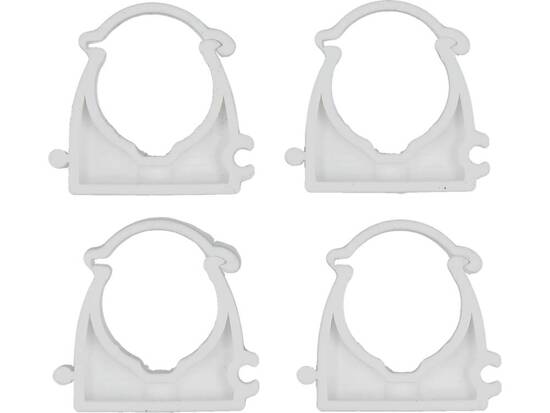 SUPPORTI DI MONTAGGIO CLIPS INSTALLATORE CHIUSI PER TUBI E CAVI 25MM, 4 PZ.