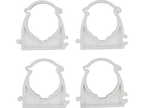 SUPPORTI DI MONTAGGIO CLIPS INSTALLATORE CHIUSI PER TUBI E CAVI 28MM, 4 PZ.