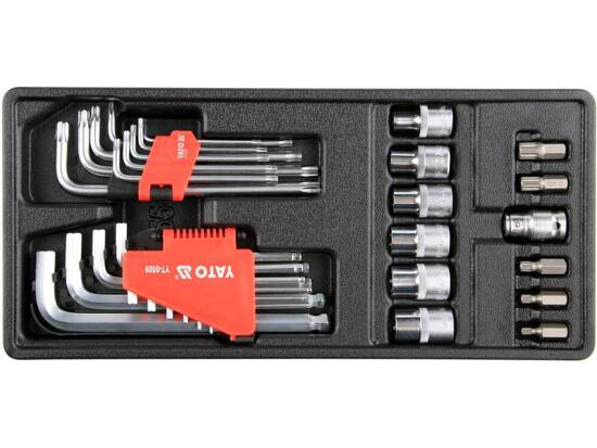 ATVELTNES IESTATĪJUMS HEX, TORX ATSLĒGAS, 31 DAĻA LIEKAS.