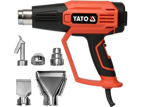 HEAT GUN 2000W 50-600C 3 PĀRU TEMPERATŪRAS REGULĒJUMS