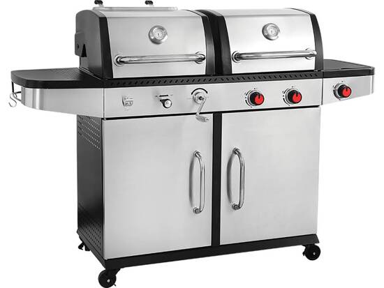 OTAKE GRILLS 2IN1, GĀZE + OGLEKLIS, NERŪSĒJOŠAIS TĒRAUDS, 8.2KW