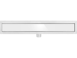 WET&DRY WHITE GLASS LINEAR DRAIN 70 CM