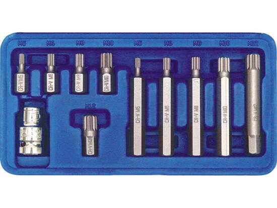 SPLINE SPECIALIEJI RAKTAI M5-M12, 11 VNT.