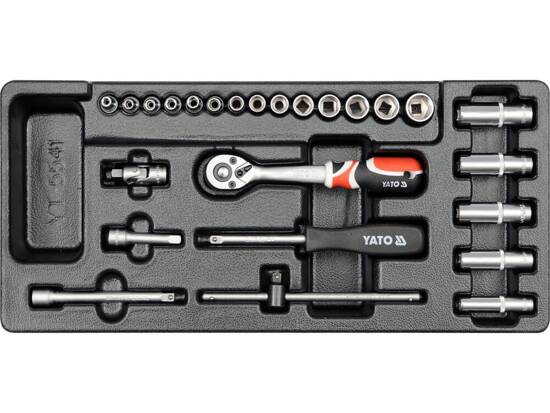 STALČIAUS ĮDĖLIO LIŠTUČIŲ RINKINYS 1/4'' 25 VNT.