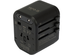 UNIWERSALNY ADAPTER PODRÓŻNY DO PONAD 150 KRAJÓW Z SZYBKĄ ŁADOWARKĄ USB Q.C. 3.0, 20W