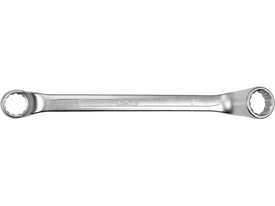 Klucz oczkowy odgięty, satynowy 20x22 mm