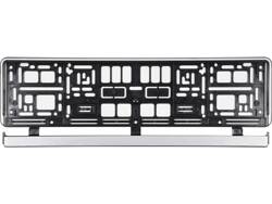MOLDURA DE PLÁSTICO PARA MATRÍCULA, PRATA