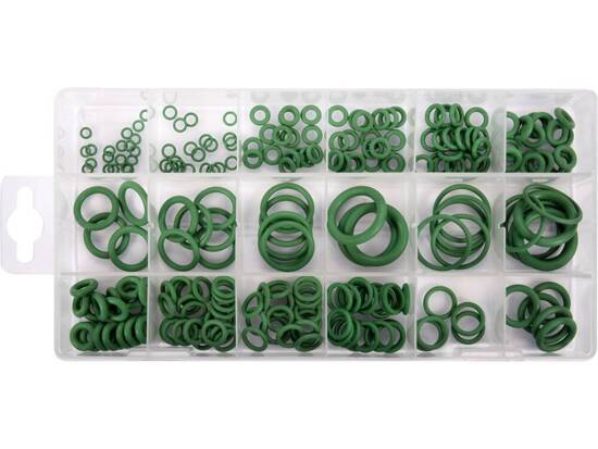 225 PCS O-RINGS PARA AR CONDICIONADO, MATERIAL: HNBR, TAMANHOS MÉTRICOS