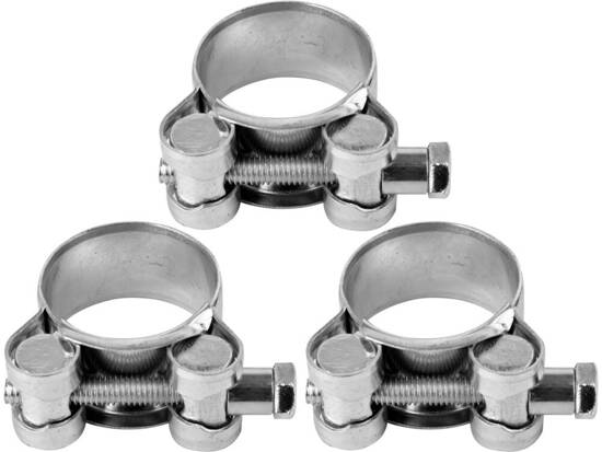 BRAÇADEIRA, BRAÇADEIRA DE PARAFUSO, GALVANIZADA GBS W1 27-29MM, 3 PCS.