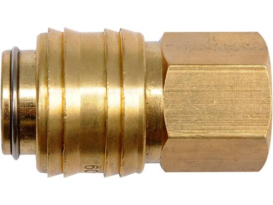 CONECTOR RÁPIDO DE LATÃO 1/4'', ROSCA INTERNA 3/8''