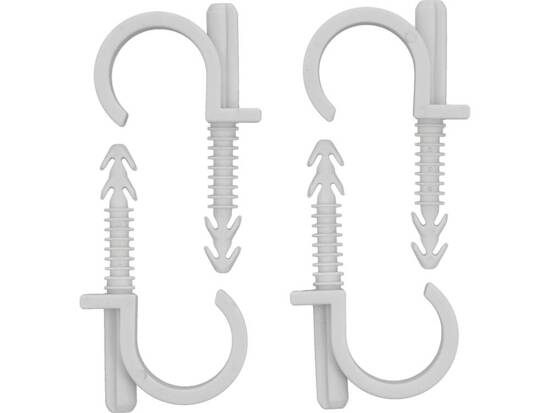 SUPORTES DE MONTAGEM E INSTALAÇÃO COM PINO DE INSTALAÇÃO RÁPIDA PARA TUBOS DE 32MM, 4 PÇS.