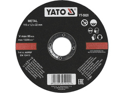 DISCOS DE CORTE PARA METAL 115X1.2X22 MM