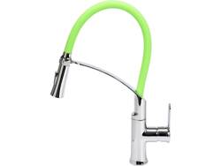 GRIFO PARA LAVABO CON CAÑO FLEXIBLE FLEXIBLE 2-VERDE